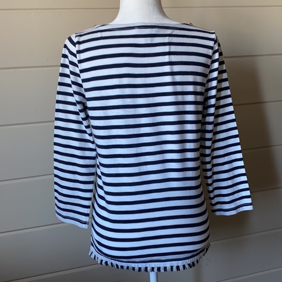 J. Crew Boatneck Striped Tee Size Small - Picture 7 of 12